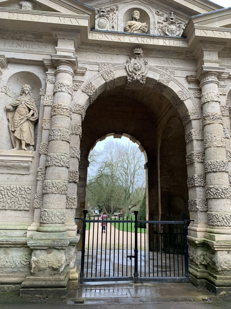 Entrance gate to the Oxford Botanic Garden